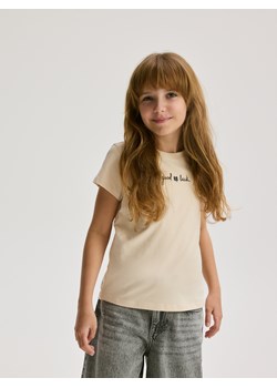 Reserved - Bawełniany t-shirt z haftem 2 pack - wielobarwny ze sklepu Reserved w kategorii Bluzki dziewczęce - zdjęcie 184241551