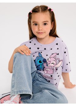 Sinsay - Koszulka Stitch - fioletowy ze sklepu Sinsay w kategorii Bluzki dziewczęce - zdjęcie 184246303