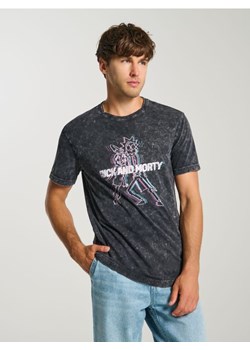 Sinsay - Koszulka z nadrukiem Rick and Morty - czarny ze sklepu Sinsay w kategorii T-shirty męskie - zdjęcie 184246673
