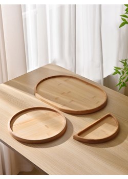 Sinsay - Tace do serwowania 3 pack - beżowy ze sklepu Sinsay w kategorii Misy i tace dekoracyjne - zdjęcie 184246852