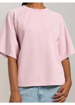 Sinsay - Bluza z domieszką wiskozy - różowy ze sklepu Sinsay w kategorii Bluzy damskie - zdjęcie 184247001