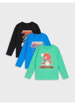 Sinsay - Koszulki 3 pack Sonic the Hedgehog - wielobarwny ze sklepu Sinsay w kategorii T-shirty chłopięce - zdjęcie 184247140