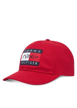 Czapka z daszkiem Tommy Hilfiger F1 Movie AM0AM13966 Czerwony ze sklepu eobuwie.pl w kategorii Czapki z daszkiem męskie - zdjęcie 184248011