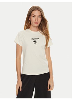 Guess T-Shirt Colette V4YI21 KCDH1 Biały Regular Fit ze sklepu MODIVO w kategorii Bluzki damskie - zdjęcie 184248340