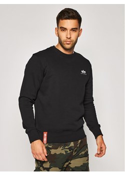 Alpha Industries Bluza Basic 188307 Czarny Regular Fit ze sklepu MODIVO w kategorii Bluzy męskie - zdjęcie 184248383