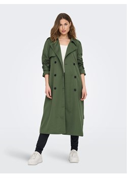 ONLY Trencz Chloe 15242306 Zielony Regular Fit ze sklepu MODIVO w kategorii Płaszcze damskie - zdjęcie 184248441