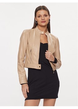 Liu Jo Kurtka skórzana CA4256 P0336 Beżowy Regular Fit ze sklepu MODIVO w kategorii Kurtki damskie - zdjęcie 184248494
