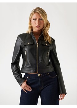 Marciano Guess Kurtka skórzana 5YGL09 7345A Czarny Regular Fit ze sklepu MODIVO w kategorii Kurtki damskie - zdjęcie 184248501