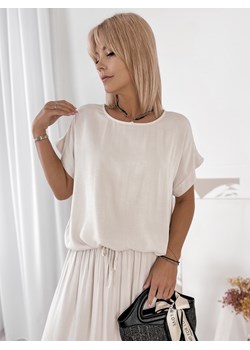 bluzka molise beżowa one size ze sklepu UBRA w kategorii Bluzki damskie - zdjęcie 184251350