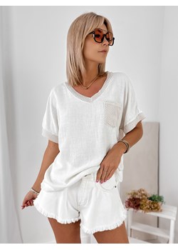 bluzka yorkina ecru one size ze sklepu UBRA w kategorii Bluzki damskie - zdjęcie 184251462