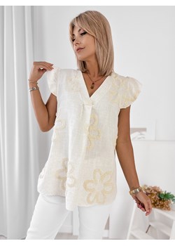bluzka calandrina beżowa one size ze sklepu UBRA w kategorii Bluzki damskie - zdjęcie 184251504