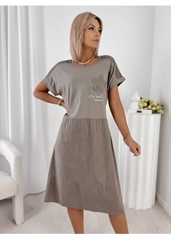 sukienka roche ciemnobeżowa one size - id: prod-81126-group - marki UBRA - 184251744 sukienka roche ciemnobeżowa one size ze sklepu UBRA w kategorii Sukienki - zdjęcie 184251744
