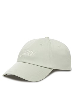 Czapka z daszkiem Tommy Hilfiger Script AW0AW17815 Zielony ze sklepu eobuwie.pl w kategorii Czapki z daszkiem damskie - zdjęcie 184252660