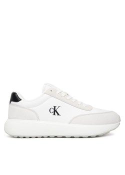 Calvin Klein Jeans Sneakersy YM0YM01370 Biały ze sklepu MODIVO w kategorii Buty sportowe męskie - zdjęcie 184253230