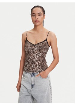 Miss Sixty Top 6S1SJ54300 Brązowy Slim Fit ze sklepu MODIVO w kategorii Bluzki damskie - zdjęcie 184253254