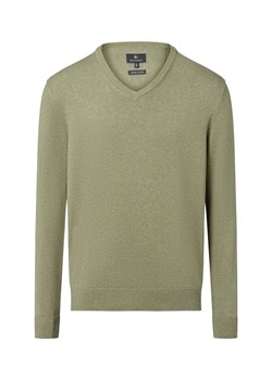 Nils Sundström Męski sweter Mężczyźni Bawełna trzcinowy marmurkowy ze sklepu vangraaf w kategorii Swetry męskie - zdjęcie 184253972