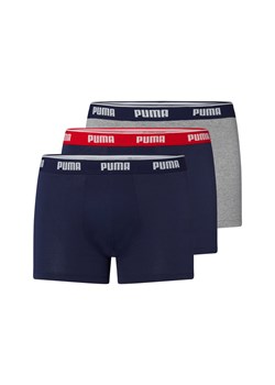 Puma Bokserki w 3-paku Mężczyźni Bawełna granatowy jednolity ze sklepu vangraaf w kategorii Majtki męskie - zdjęcie 184253980