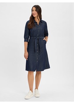 Marie Lund Dżinsowa sukienka damska z bluzką - Karina Kobiety Bawełna denim jednolity ze sklepu vangraaf w kategorii Sukienki - zdjęcie 184253990