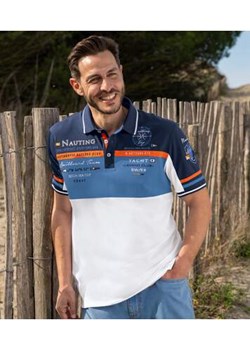 Koszulka polo z piki Nauting Winch&Wheel ze sklepu Atlas For Men w kategorii T-shirty męskie - zdjęcie 184254242