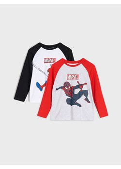 Sinsay - Koszulki z długimi rękawami 2 pack Spider-Man - wielobarwny ze sklepu Sinsay w kategorii T-shirty chłopięce - zdjęcie 184255221