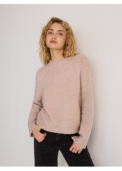 Reserved - Sweter z metalizowaną nitką - brudny róż ze sklepu Reserved w kategorii Swetry damskie - zdjęcie 184256082