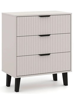 Komoda kaszmirowa z 3 szufladami na nóżkach W5-B57 ze sklepu Edinos.pl w kategorii Komody - zdjęcie 184256261