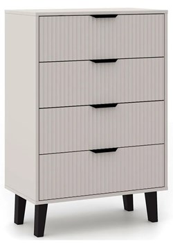 Komoda kaszmirowa z 4 szufladami K7-R33 ze sklepu Edinos.pl w kategorii Komody - zdjęcie 184256294