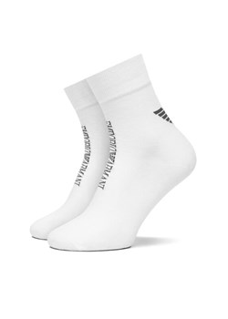 Skarpety Wysokie Męskie Emporio Armani Underwear 302503 4F436 00998 Biały ze sklepu eobuwie.pl w kategorii Skarpetki męskie - zdjęcie 184256662