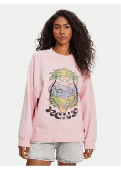 Roxy Bluza ERJFT04997 Różowy Relaxed Fit ze sklepu MODIVO w kategorii Bluzy damskie - zdjęcie 184256782