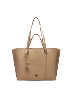 Torebka Pinko Bottalato Fontana 102832 A1LF Beżowy ze sklepu eobuwie.pl w kategorii Torby Shopper bag - zdjęcie 184257201