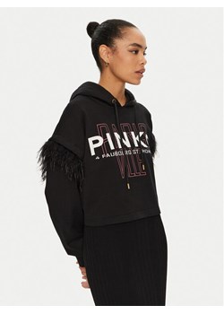 PINKO Bluza 103129 A1LU Czarny Regular Fit ze sklepu MODIVO w kategorii Bluzy damskie - zdjęcie 184257653