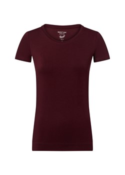 Marie Lund T-shirt damski Kobiety Dżersej bordowy jednolity ze sklepu vangraaf w kategorii Bluzki damskie - zdjęcie 184257724