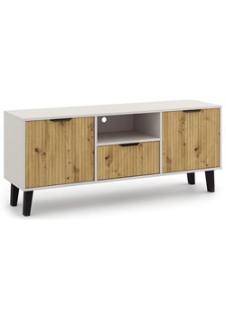 Szafka pod tv na nóżkach kaszmir + dąb artisan W3-D98 ze sklepu Edinos.pl w kategorii Szafki RTV - zdjęcie 184257850