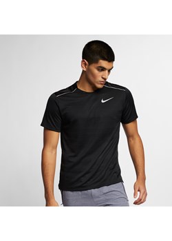 Męska koszulka z krótkim rękawem do biegania Nike Dri-FIT Miler - Czerń ze sklepu Nike poland w kategorii T-shirty męskie - zdjęcie 184258312