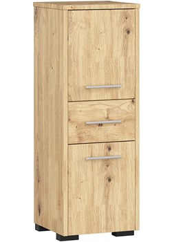 Półsłupek łazienkowy dąb artisan  F2-S93 ze sklepu Edinos.pl w kategorii Szafki i regały łazienkowe - zdjęcie 184258762