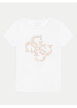 Guess T-Shirt J5GI02 K6YW4 Biały Regular Fit ze sklepu MODIVO w kategorii Bluzki dziewczęce - zdjęcie 184258883