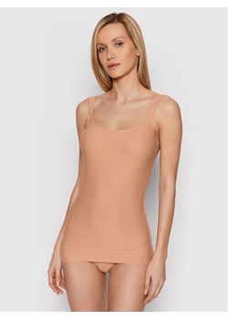 Triumph Top Smart Micro 10211587 Beżowy Slim Fit ze sklepu MODIVO w kategorii Podkoszulki i halki - zdjęcie 184258892