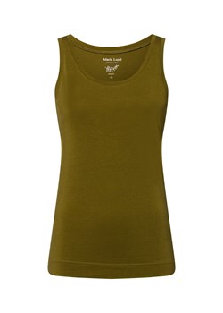 Marie Lund Top damski Kobiety Bawełna oliwkowy jednolity ze sklepu vangraaf w kategorii Bluzki damskie - zdjęcie 184258963