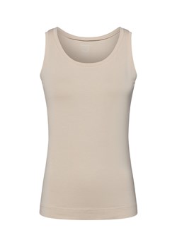 Marie Lund Top damski Kobiety Bawełna beżowy jednolity ze sklepu vangraaf w kategorii Bluzki damskie - zdjęcie 184258964