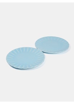Sinsay - Talerze z ozdobnym brzegiem 2 pack - błękitny ze sklepu Sinsay w kategorii Talerze - zdjęcie 184259161