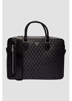 GUESS Сzarna męska aktówka Torino Briefcase ze sklepu outfit.pl w kategorii Torby męskie - zdjęcie 184260803