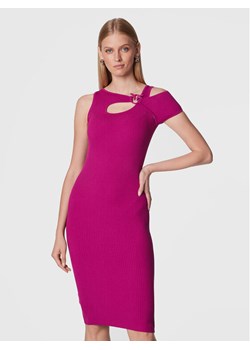 Pinko Sukienka dzianinowa Ace 1G17TZ Y7VP Fioletowy Slim Fit ze sklepu MODIVO w kategorii Sukienki - zdjęcie 184261014