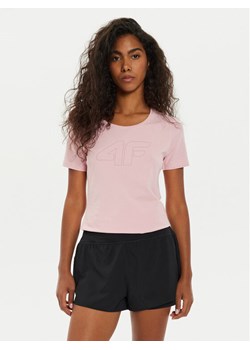 4F T-Shirt 4FWMM00TTSHF1846 Różowy Slim Fit ze sklepu MODIVO w kategorii Bluzki damskie - zdjęcie 184261612