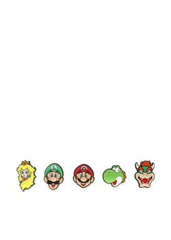 Crocs Ozdoba do butów Super Mario 5 Pack 10007701 Kolorowy ze sklepu MODIVO w kategorii Przypinki - zdjęcie 184261641