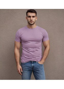 T-shirt premium bawełniany lawendowy Recea ze sklepu Recea.pl w kategorii T-shirty męskie - zdjęcie 184263524
