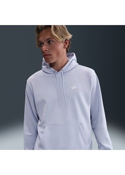 Męska bluza z kapturem z dzianiny dresowej Nike Club - Szary ze sklepu Nike poland w kategorii Bluzy męskie - zdjęcie 184264193