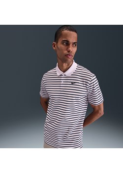 Męska koszulka polo do golfa w paski Nike Dri-FIT Victory - Fiolet ze sklepu Nike poland w kategorii T-shirty męskie - zdjęcie 184264201
