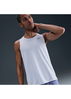 Męska koszulka bez rękawów do biegania Dri-FIT Nike Miler - Szary ze sklepu Nike poland w kategorii T-shirty męskie - zdjęcie 184264300