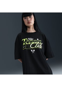 Damski T-shirt oversize z grafiką - Czerń - id: 41646254453new - marki Nike - 184264550 Damski T-shirt oversize z grafiką - Czerń ze sklepu Nike poland w kategorii Bluzki damskie - zdjęcie 184264550