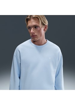 Męska bluza z dzianiny Nike Solo Swoosh - Niebieski ze sklepu Nike poland w kategorii Bluzy męskie - zdjęcie 184264633